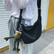 Hàn Quốc phiên bản của ulzzang vải harafan dốc túi nữ phổ biến túi một vai cảng retro sinh viên hương vị túi vải thủy triều