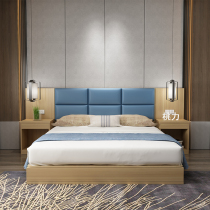 Quick Hotel Guest House Furniture Manufacturer Bed 1 8 single-meter large bed with full set of rental housing Single apartment suite