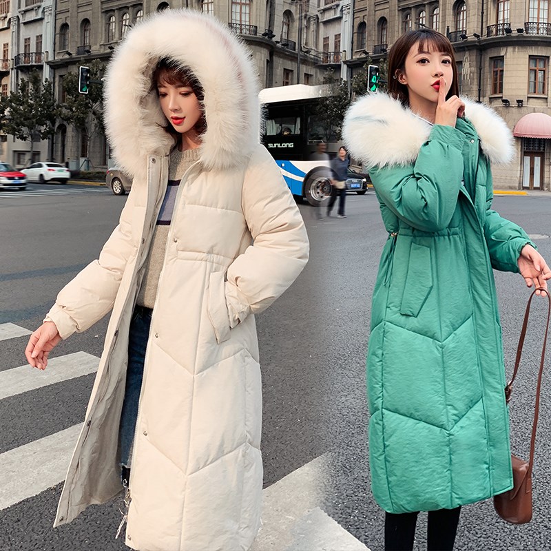2019新款秋冬羽绒棉服女中长款宽松时尚棉衣外套网红潮流女装百搭