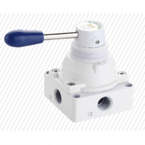 Xinguang manual valve 4HV200-08 300-10 400-15 three-position four-way manual valve mechanical valve