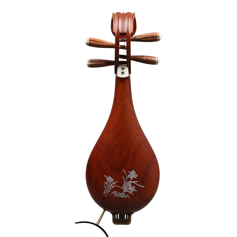 Le Hai Liuqin Instrument professionally plays the sour branch willow qin Austrian yellow sandalwood bronze fine tuning liuqin DS14-LC