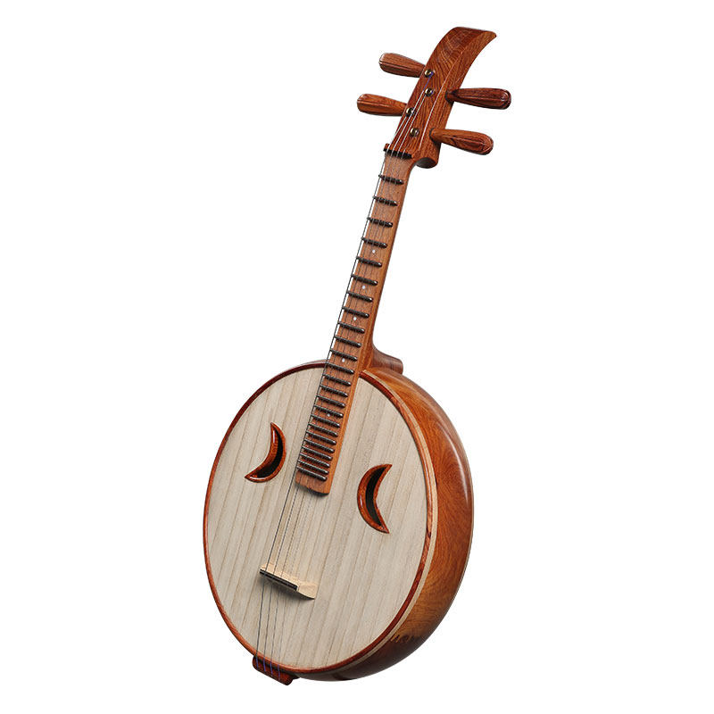 Lehai Zhongruan instrument professional play Xu Yangruan ethnic special class Orth yellow sandalwood steel original wood color DWZ4-AA