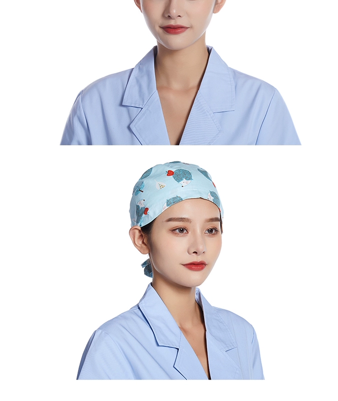 Phong cách mới y tế nam nữ in hình phòng mổ gây mê y tá nha khoa mũ làm việc cotton nguyên chất miễn phí vận chuyển mũ trùm đầu y tế mua ở đầu mũ y tế dùng 1 lần