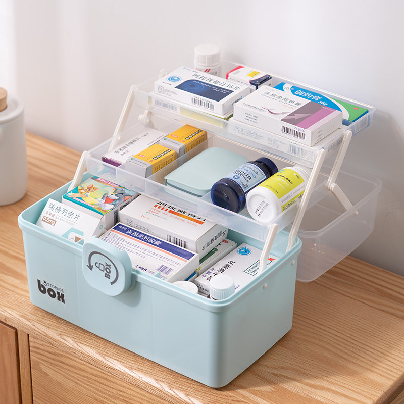 Medicine Box Home Large Capacity Home Loading Portable Full Range Large Emergency Medical Box Small Medicine Containing Box