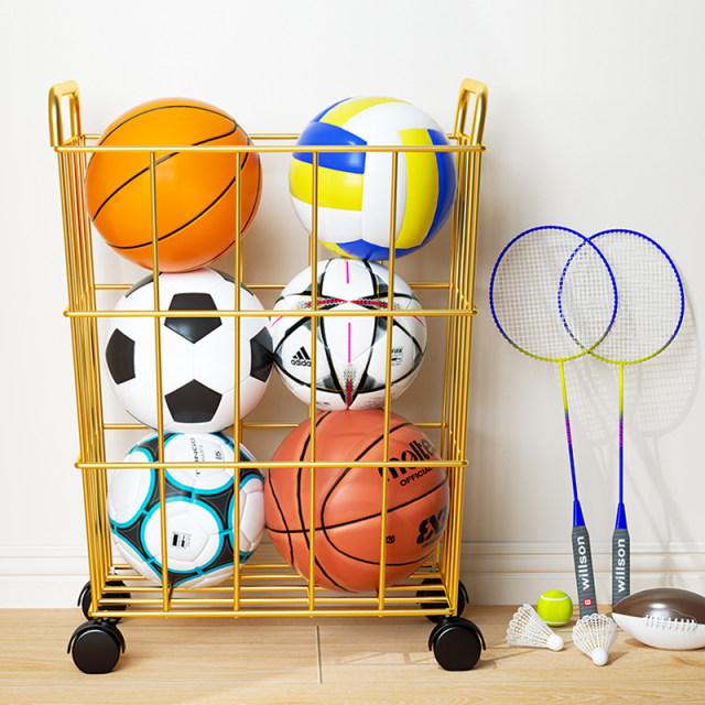 Basketball storage rack home indoor football volleyball rack yoga mat storage basket ກະຕ່າບານຂອງເດັກນ້ອຍ rack ball storage rack