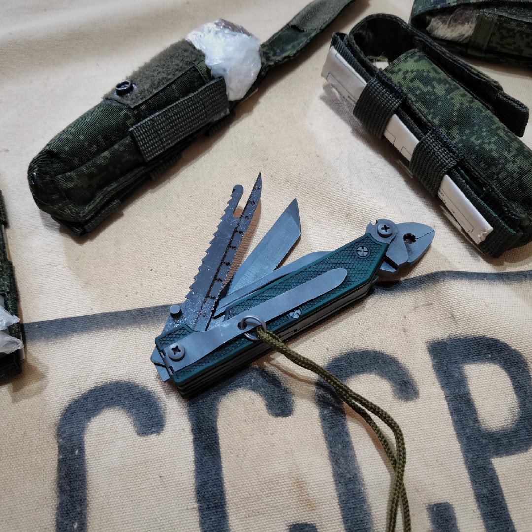 Russian original 6E6 multifunction tool pliers Russian small green man VKBO