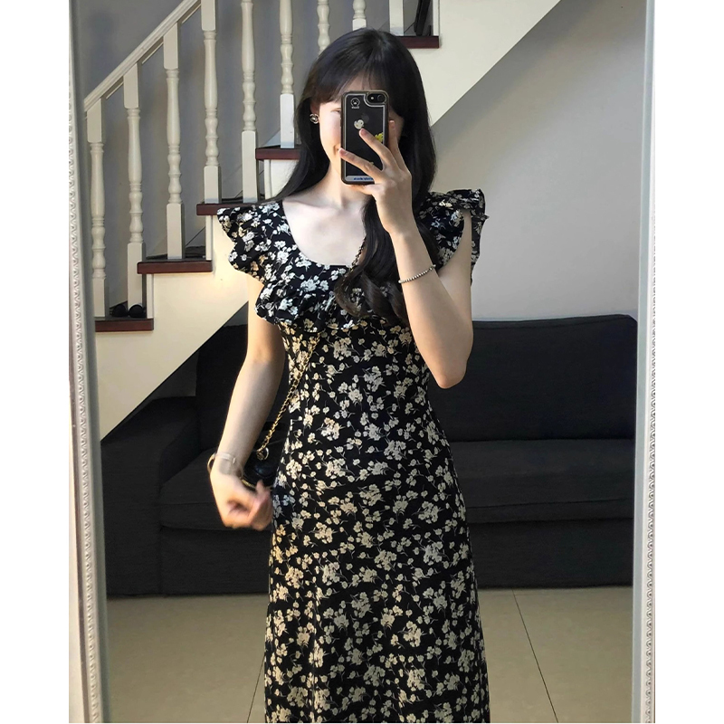 Unique, Beautiful and Stunning Floral Dress for Women, Summer 2026 New Popular Style, Very Pretty, Waist-Cinching, Small Flutter Sleeves, Long Dress Unique, Beautiful and Stunning Floral Dress for Women, Summer 2026 New Popular Style, Very Pretty, Waist-Cinching, Small Flutter Sleeves, Long Dress