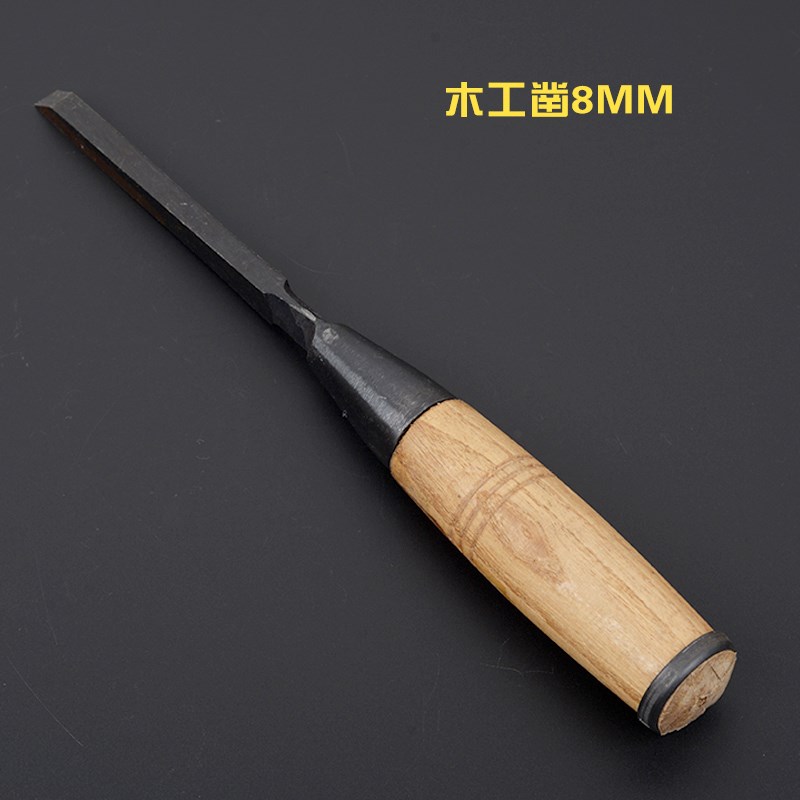 In the Nineties, export old brand flat shovel woodwork chisel 32mm thin shovel with handle beveled edge old chisel old flat shovel