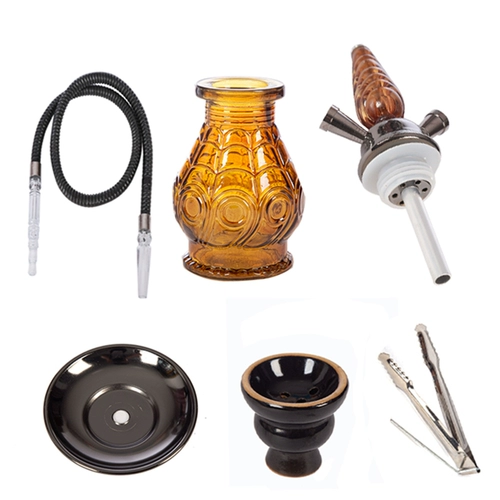Стеклянный мундштук, арабский маленький кальян, полный комплект
