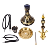 Большой стеклянный кальян, арабский мундштук, полный комплект