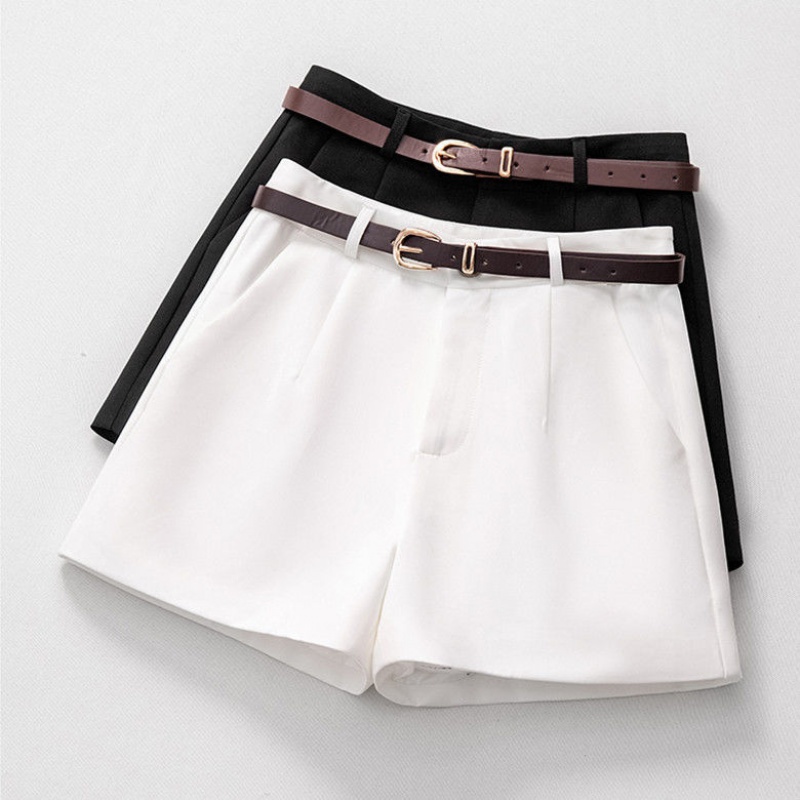 Suit Shorts Women Wear Spring Autumn Casual Pants 2023 New Broadleg Pants High Waist Black Shorts Women Summer Loose-Taobao