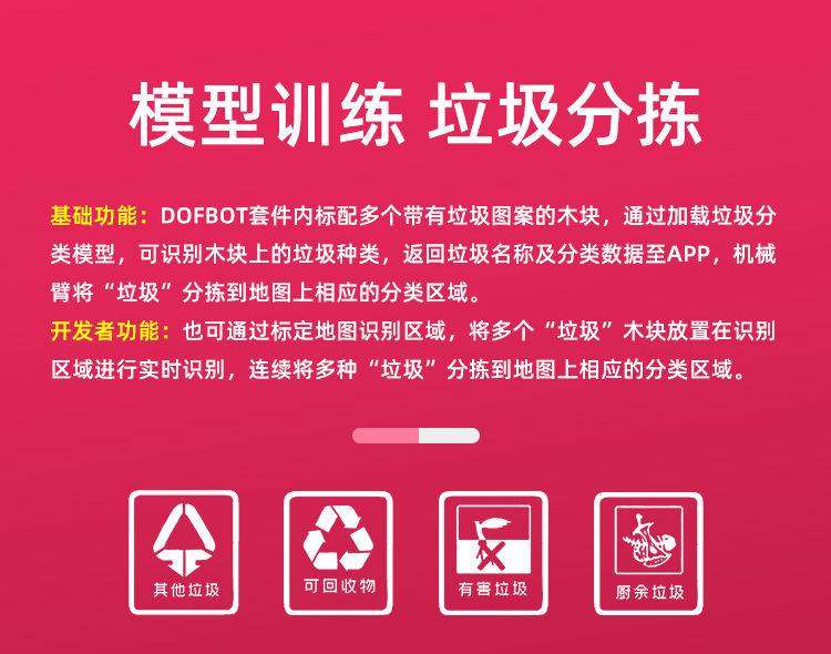 亚博智能 树莓派4B机械手臂人工AI视觉识别语音ROS编程机器人套件