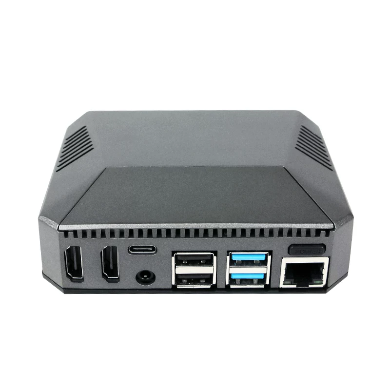 [Распределительная алюминиевая корпус ARGON ONE V2 для Raspberry Pi 4 с вентилятором охлаждения, кнопочный металл]