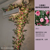 Розовая розовая виноградная лоза + легкая полоса/2 виноводная лоза с виноградной лозой Легко выпукнуть форму