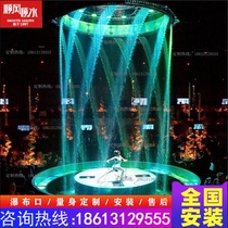 Sales Department Pull Wire Water Curtain Music Fountain Commercial Digital Water Curtain SMART WATER CURTAIN FIBER PULL WIRE WATERSCAPE WATERFALL