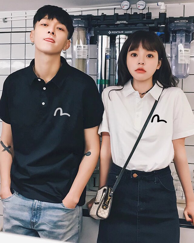 Polo Shirt Couple Outfit Summer High-End Men's Chinese Valentine's Day Short-Sleeved T-Shirt Women's 2026 New Trendy Summer Set Polo Shirt Couple Outfit Summer High-End Men's Chinese Valentine's Day Short-Sleeved T-Shirt Women's 2026 New Trendy Summer Set