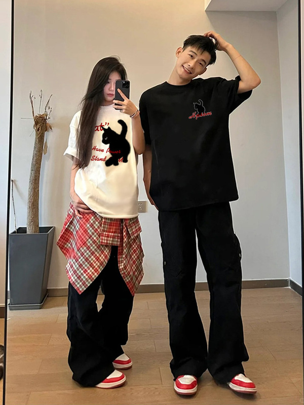 Special Couple Matching Summer T-Shirts for Men 2026 New Trendy Disoo Design Unique Summer Short-Sleeve Shirts for Women