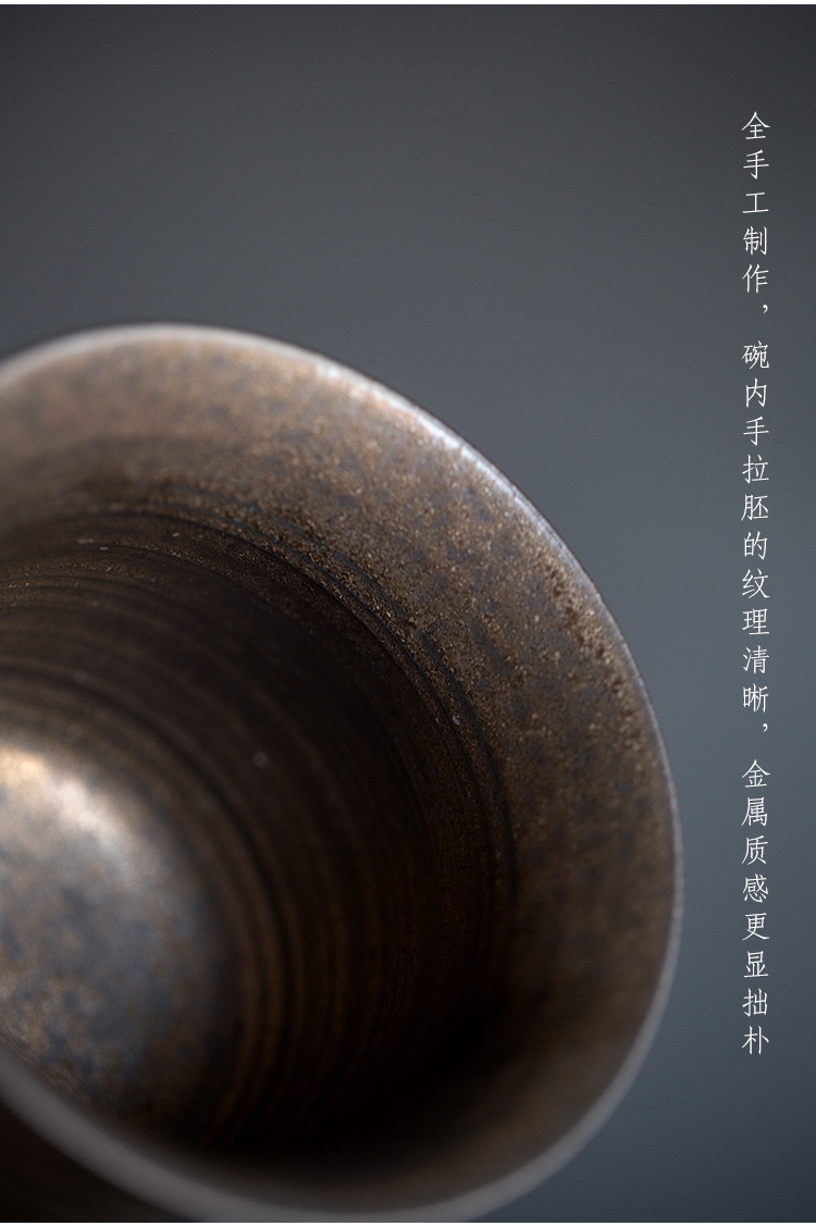 Dream ShuYu rhyme Japanese coarse pottery kung fu tea set hand grasp three only a single small tea tureen large cups restoring ancient ways
