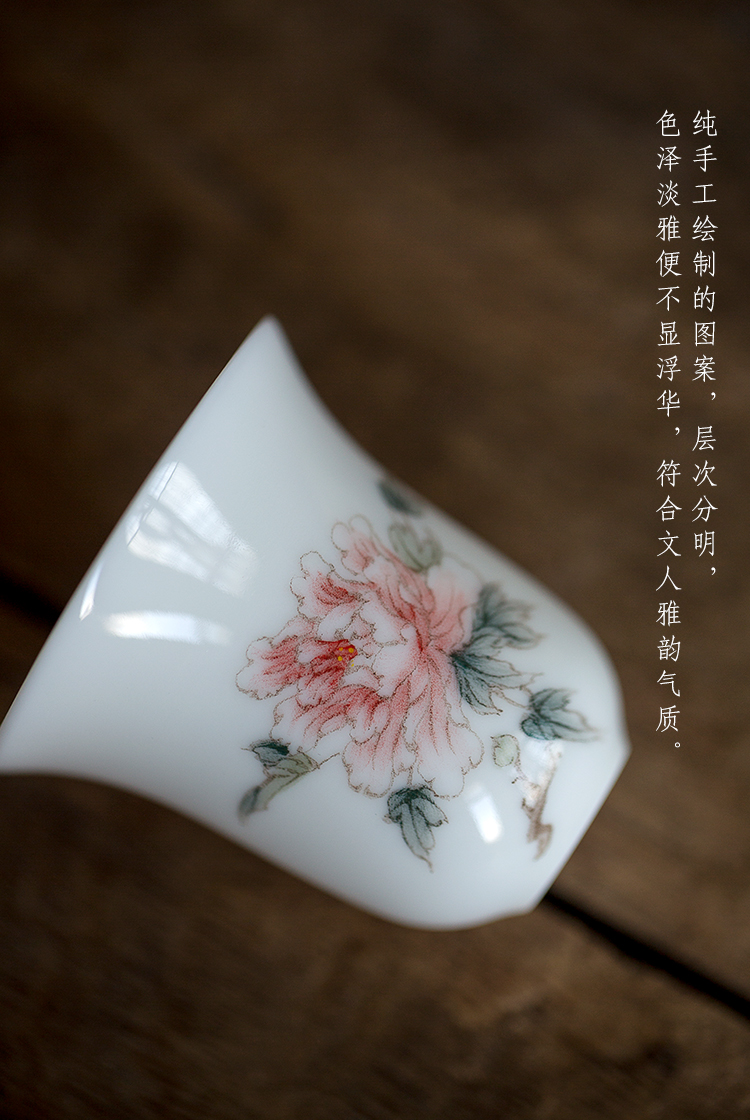 Dream ShuYu rhyme kung fu tea set small hand - made ceramic tea tea cup a single master vintage Japanese sample tea cup