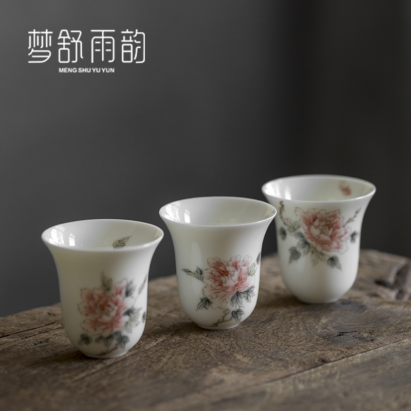 Dream ShuYu rhyme kung fu tea set small hand - made ceramic tea tea cup a single master vintage Japanese sample tea cup