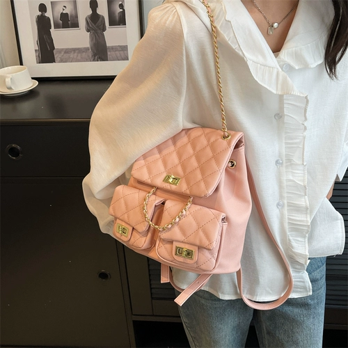 Сумка через плечо, вместительная и большая цепь, рюкзак, на цепочке