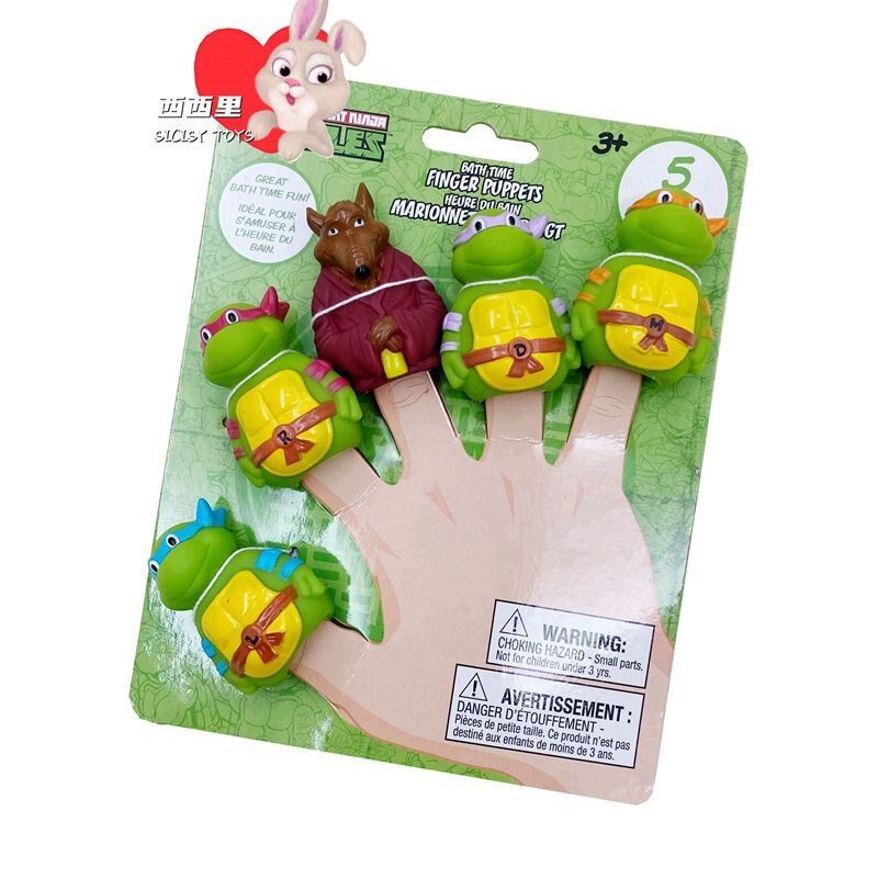 Finger puppet family kindergarten baby doll cute animal baby toy play house parent-child finger storytelling