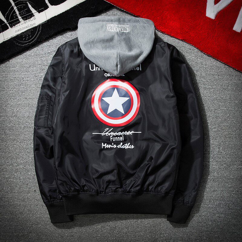 Tide brand Yu Wenle Air force MA1 bomber jacket men and women lovers thin section baseball uniform Korean version of the trend jacket