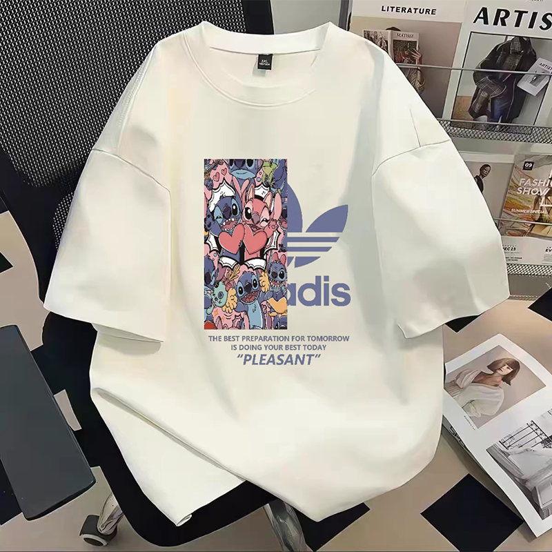 Outlet Summer Trendy Brand Pure Cotton Short-Sleeve T-Shirt for Men and Women, Loose American Casual Versatile Couple Half-Sleeve Top Outlet Summer Trendy Brand Pure Cotton Short-Sleeve T-Shirt for Men and Women, Loose American Casual Versatile Couple Half-Sleeve Top