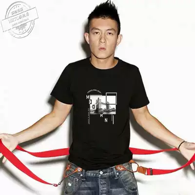 Yu Wenle short sleeve T-shirt men's Tide brand Hong Kong style Japanese cotton round neck loose large size half sleeve summer leisure New