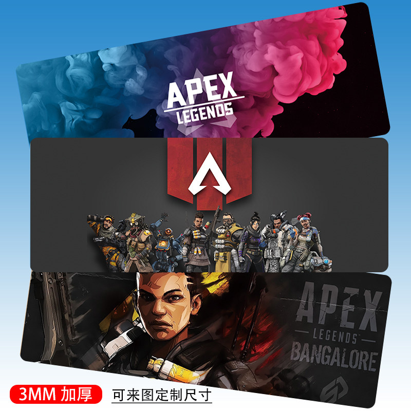Apex Legends Heroes Game Peripheral Mouse Pad Oversized Lock Edge Thickened Laptop Keyboard Pad Studio
