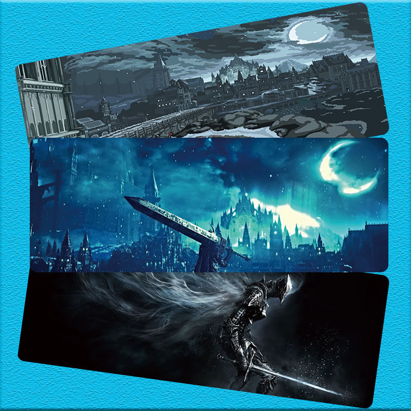 Dark soul peripheral game mouse pad Internet cafe Studio Notebook computer table pad Oversized thick lock edge mouse pad