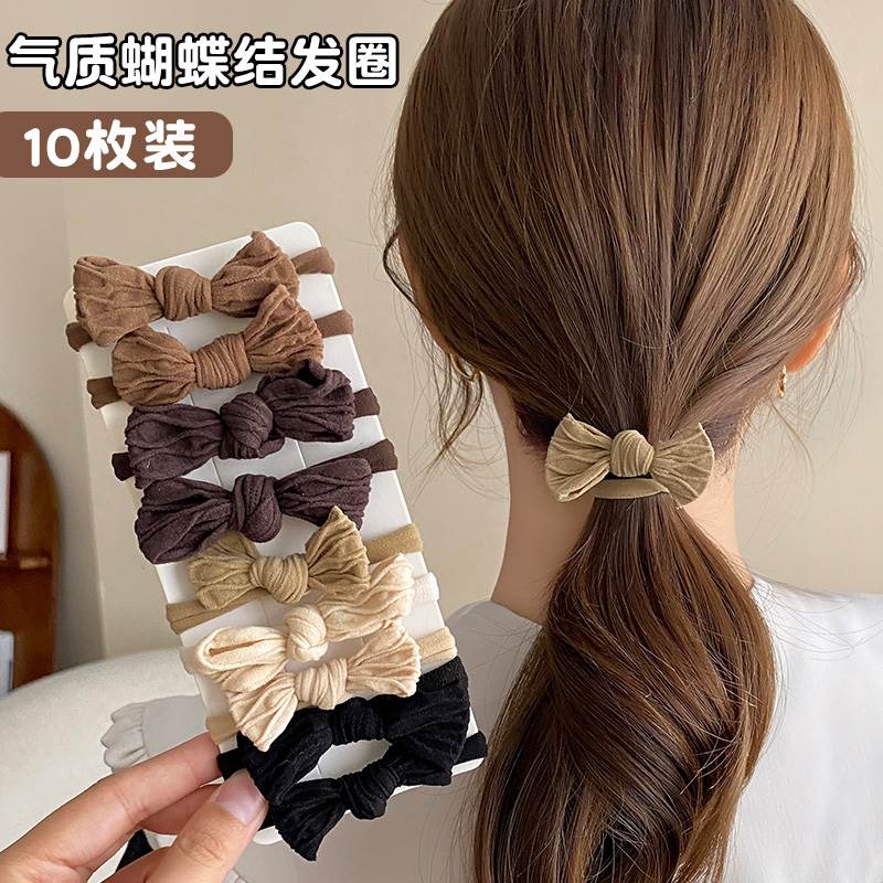 The new butterfly knot rope in 2022 is a simple tip of hair dermation high elastic durable hair circle skin