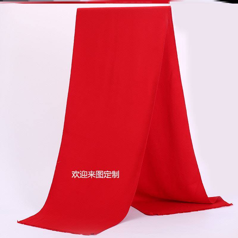 Customize the large red cashmere scarf printed word logo Embroidery Scarf shawl Annual Meeting Activities classmates Gatherings Gift customization
