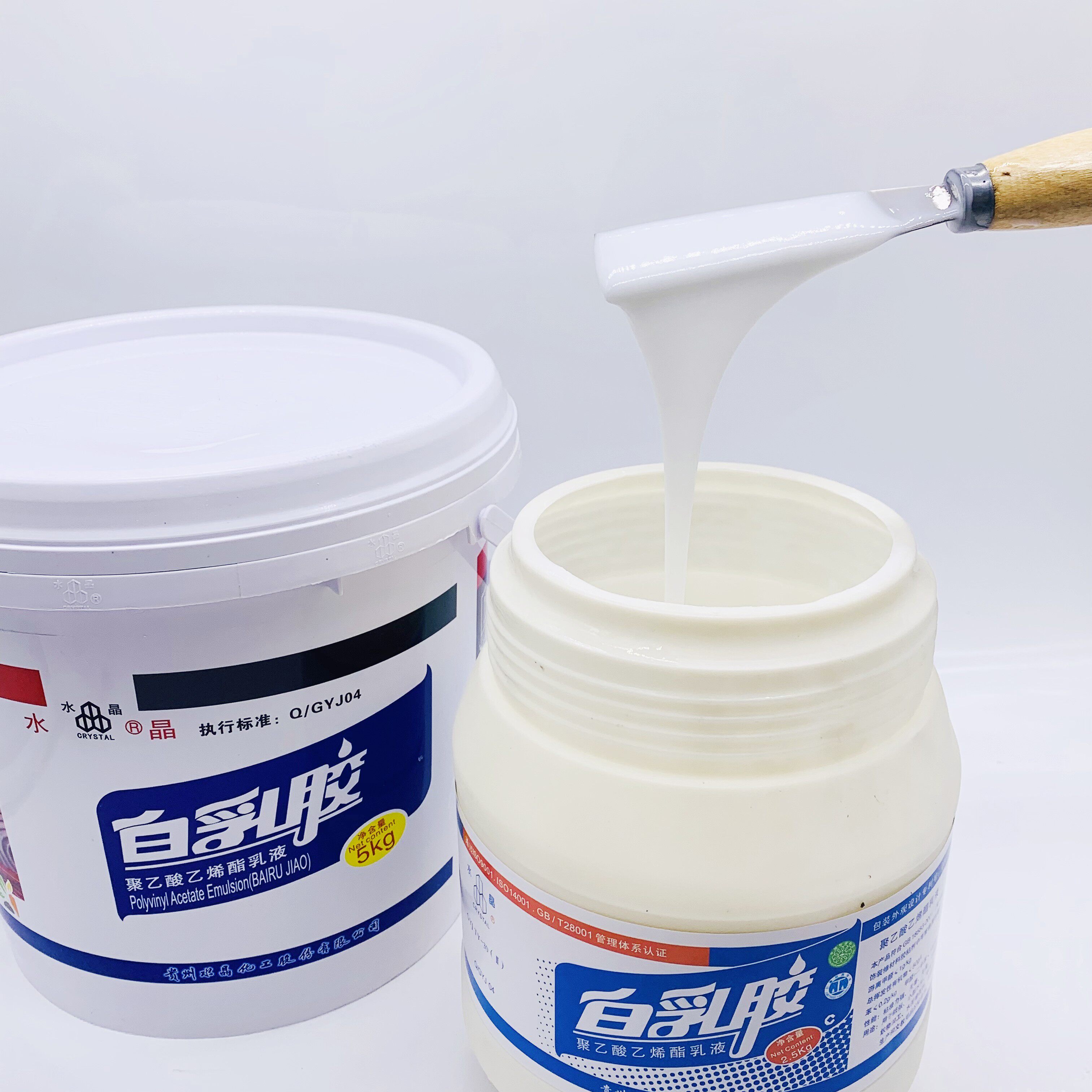 水晶白乳胶:贵州手工白胶的秘密武器,强力粘合实木家具与艺术创作的完美搭档!-白胶-淘宝百科网