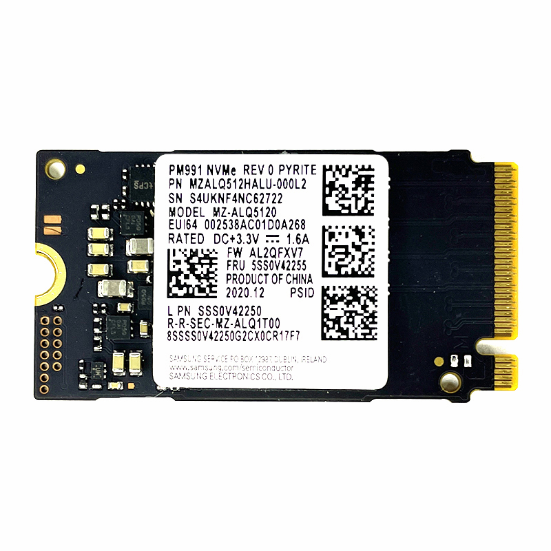 Samsung PM991 256G 512G 1TB 2242 PCIE NVME Notebook Desktop Solid State Drive