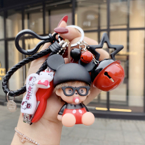 Cartoon keychain female Korean creative cute car key chain small fresh male and female couple backpack pendant