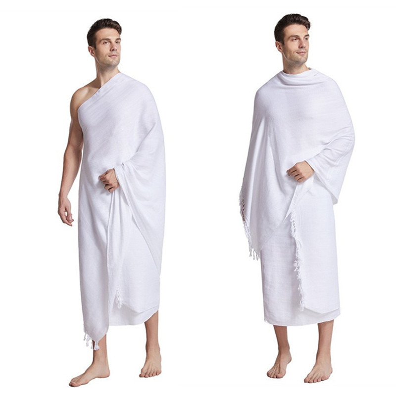 Spring, Summer, Autumn and Winter Men's Pilgrimage Clothing Ihram Top and Bottom Set 2 Pieces Th823 Spring, Summer, Autumn and Winter Men's Pilgrimage Clothing Ihram Top and Bottom Set 2 Pieces Th823