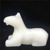 Jade zodiac horse to successful ornaments new Chinese office living room entrance desktop Zhaocai Feng Shui home decoration