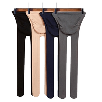 Pregnant womens leggings silk socks bare legs artifact deep spring autumn and winter plus velvet flesh-colored one-piece foot-stepping thin outer wear for women