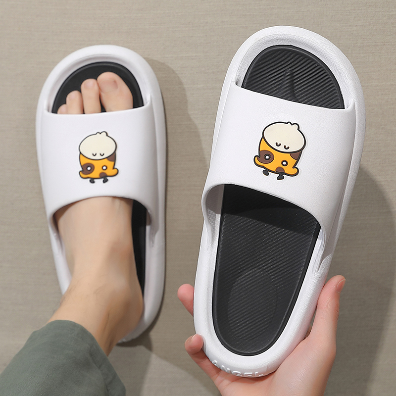 Slippers Men's Summer Indoor Home Anti-Slip Cartoon Couple Pair Of Windins Nets Red Men Cool Slippers Outside