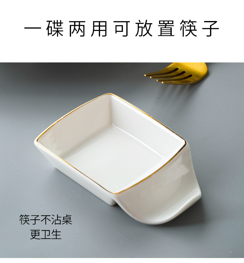 Eat dishes suit I and contracted household high - grade up phnom penh jingdezhen ceramic bowl European dishes combination tableware