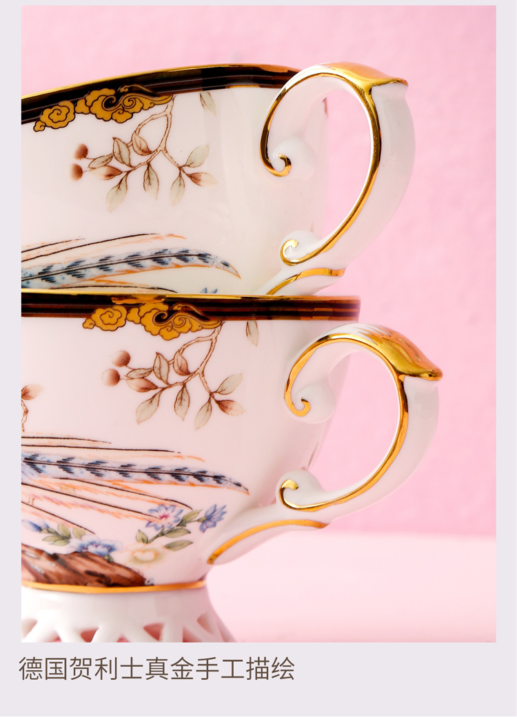Light key-2 luxury the tide bowl dishes suit high - end exquisite gift ipads China porcelain tableware wind suit housewarming wedding gift