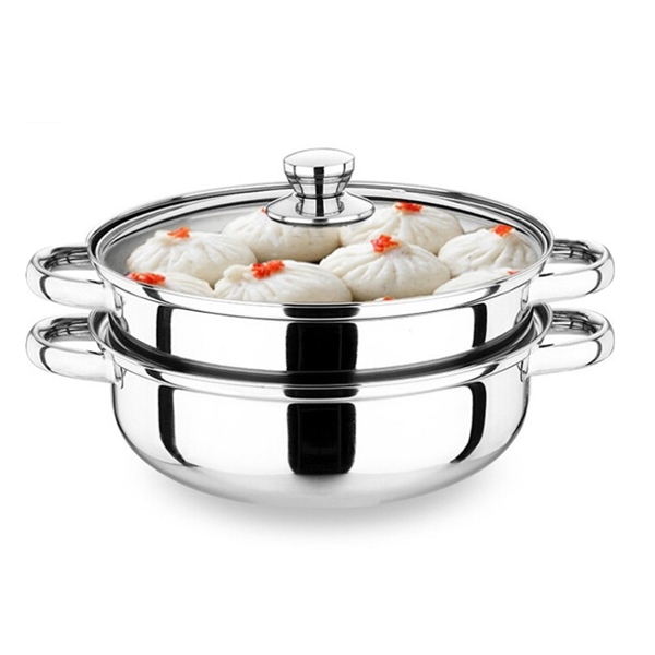 Steamer stainless steel double layer multipurpose special soup pot household hot pot thickened gas stove induction stove multilayer pot