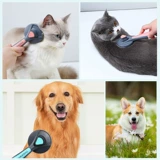 Автоматическая расческа для удаления волос с собаками, Ragdoll, Шиншилла, самоочищающаяся щетка для ухода за кошками, чистящая расческа для ухода за щенками