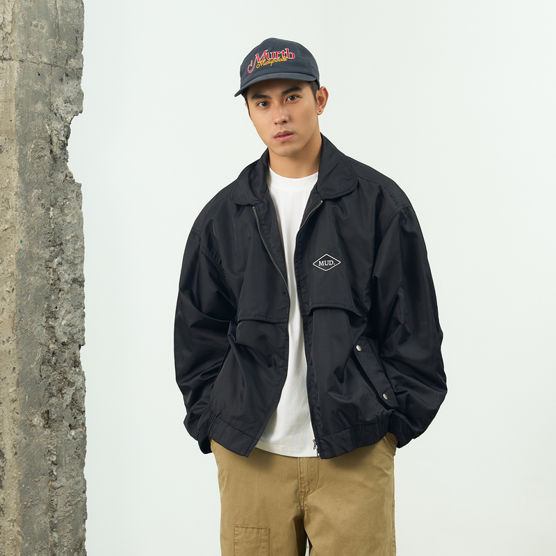 Midupdate 2026Aw Autumn American Retro Urban Casual Long-Sleeved Lapel Workwear Coach Jacket