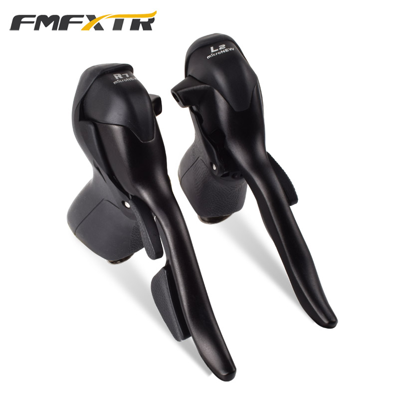 Road bike transmission Finger dial Cyclist variable speed lever Brake integrated racing bend accessories modification set