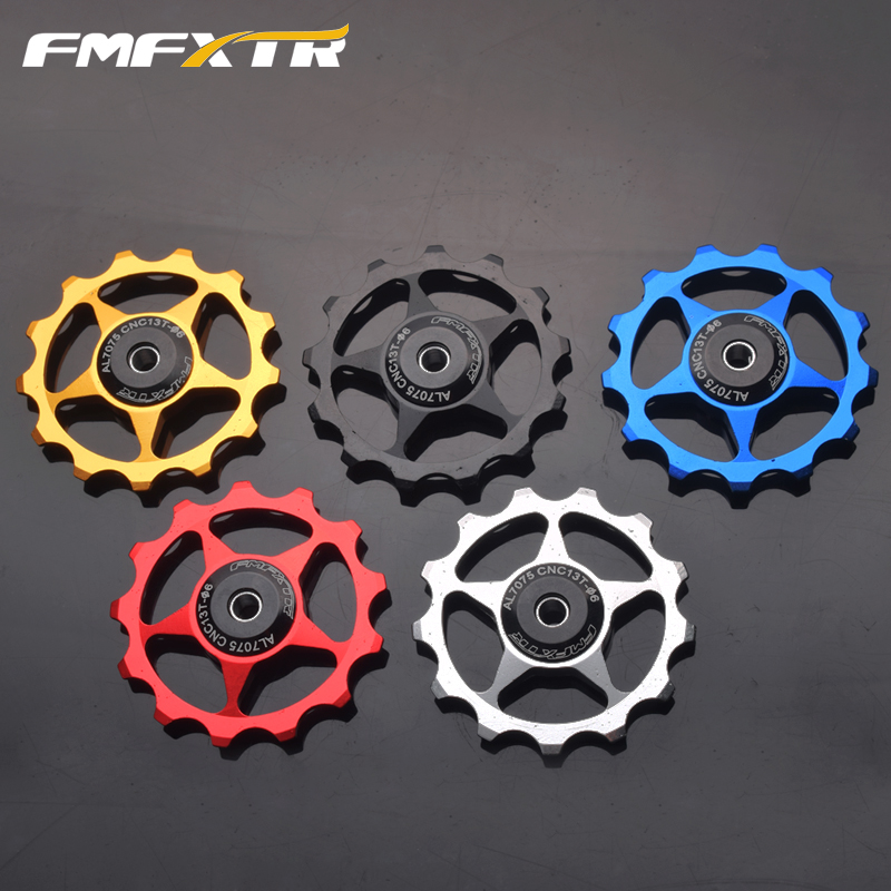Post-climbing bike rear dial ceramic guide wheel 11 13T aluminum alloy pointing to tension wheel metal bearing Palin guide wheel