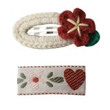 Детская ткань, заколка для волос, детский аксессуар для волос, челка, шпильки для волос, с вышивкой