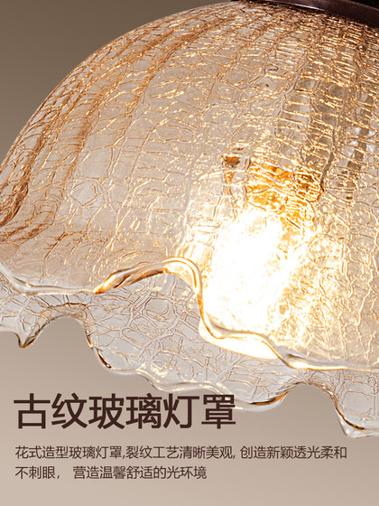 New Chinese-Style Mid-Century Staircase Chandelier for Open-Plan Duplex Stairwell, Long-Line Minimalist Wooden Chandelier