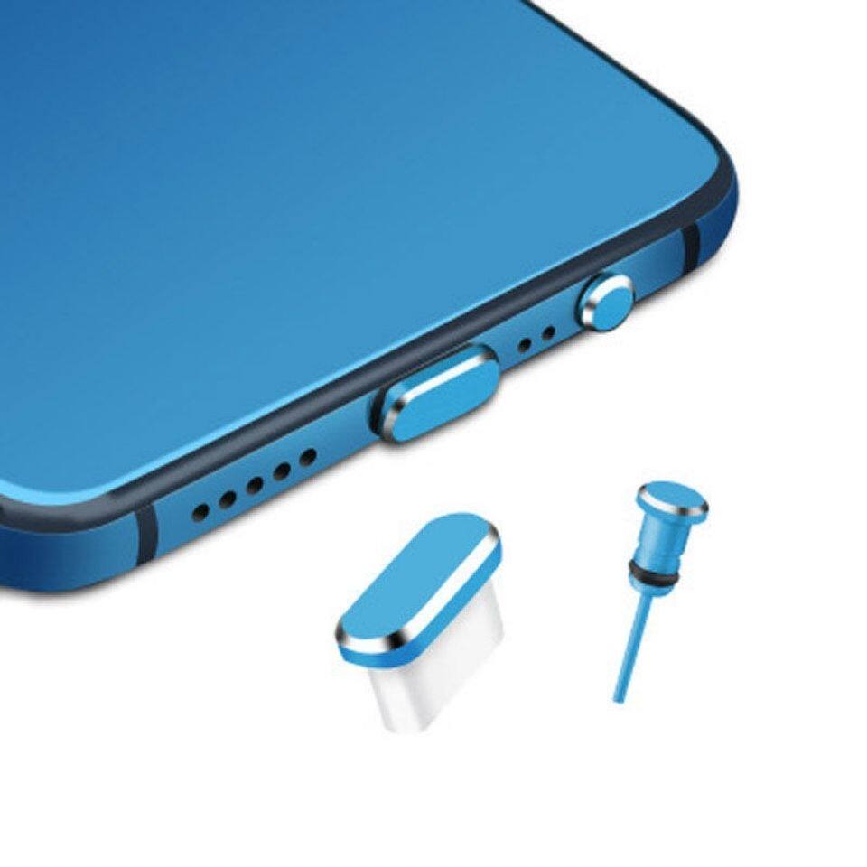Type-c mobile phone anti-dust plug headphone hole charging port plug universal Huawei OPPO Xiaomi vivo metal plug accessories